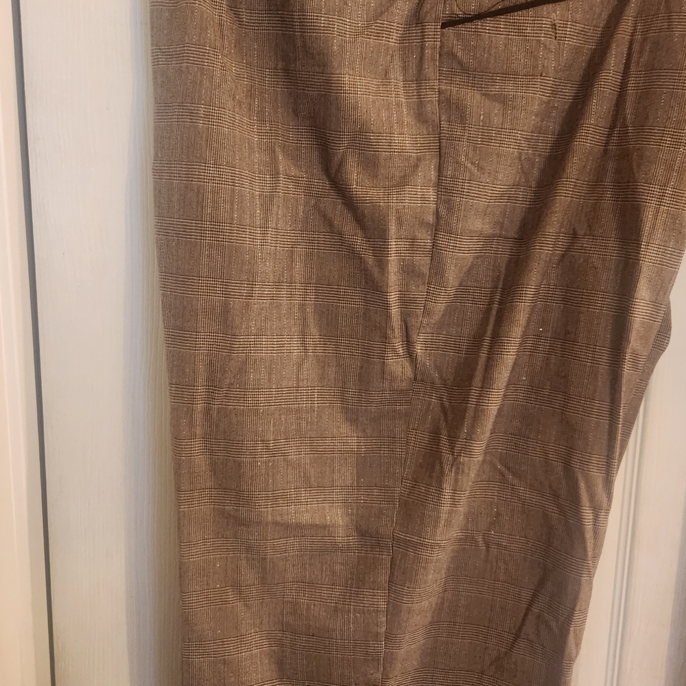 Lane Bryant Checkered Brown Pants